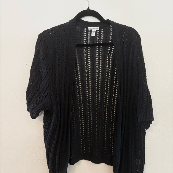croft & barrow Sweaters - Croft & Barrow Black Knit Cardigan